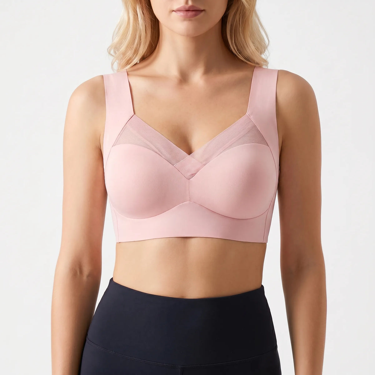 Seamless Push-Up Bra with Panel