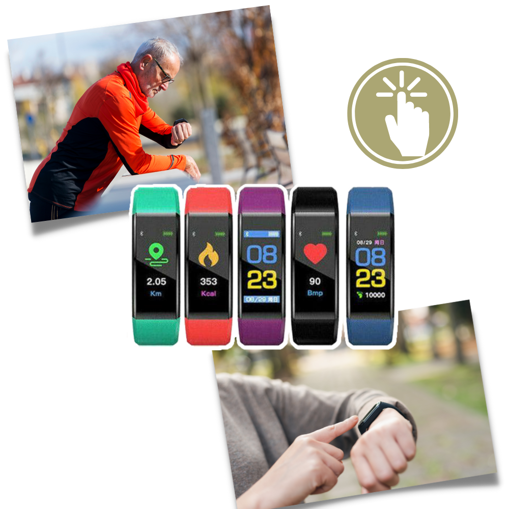 Seniors' Smartwatch with Health Monitoring and Large Display