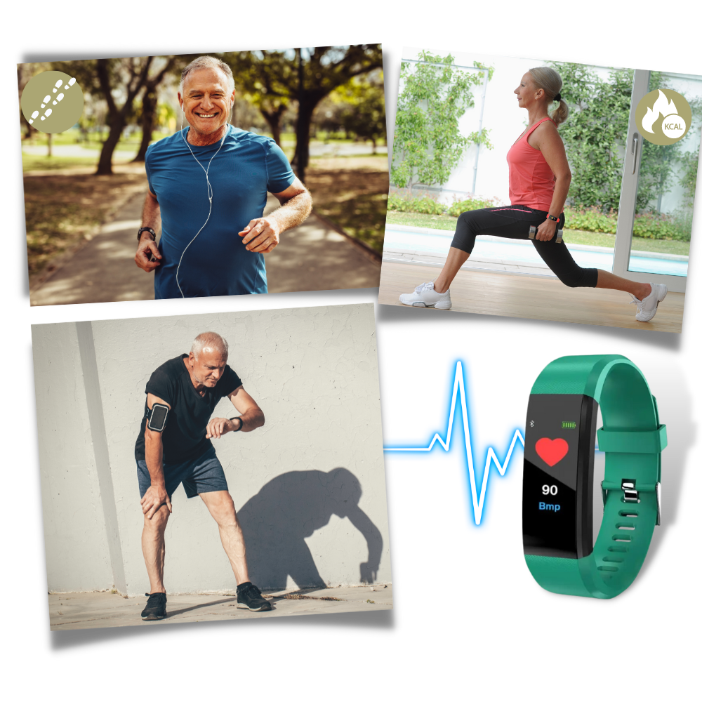 Seniors' Smartwatch with Health Monitoring and Large Display