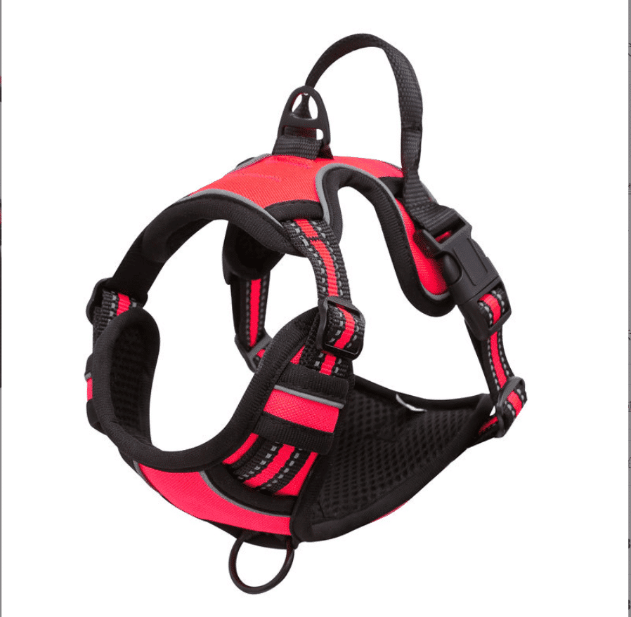 Soft Reflective Dog Harness - Durable & Waterproof - Red, Black, or Blue