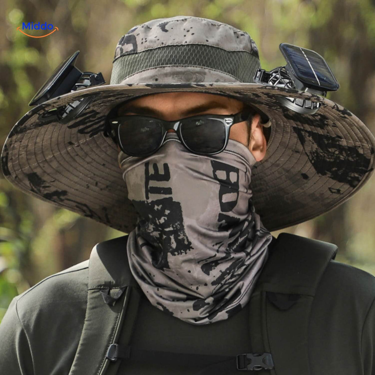 Solar Hat with Fan and UV Protection