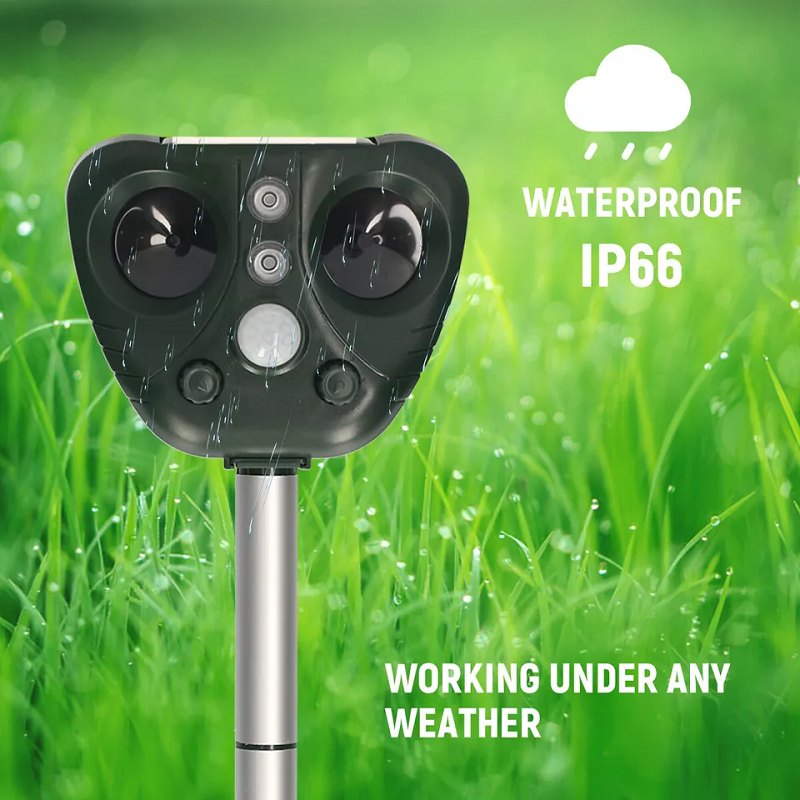 Solar-Powered Ultrasonic Bird Repeller