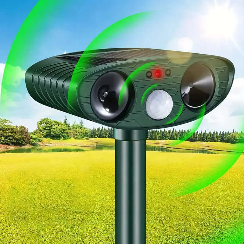 Solar-Powered Ultrasonic Cat Repeller - Animal-Friendly