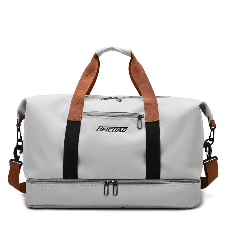 Spacious Gym Bag with Separate Shoe Compartment