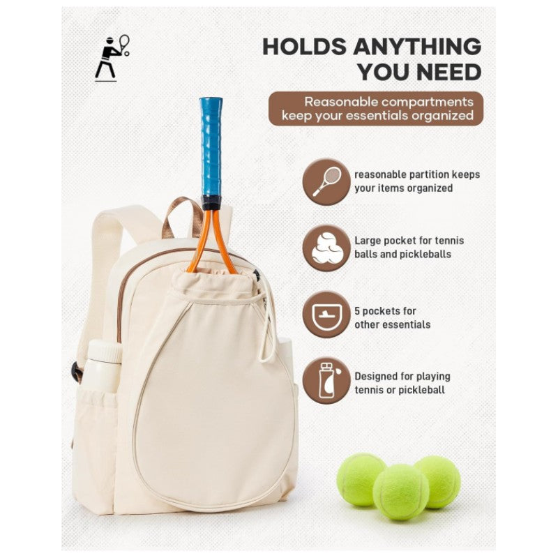 Sporty Tennis Trolley Backpack with Specialized Compartments
