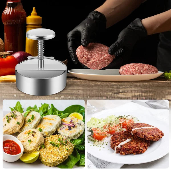 Stainless Steel Burger Press for Homemade Patties
