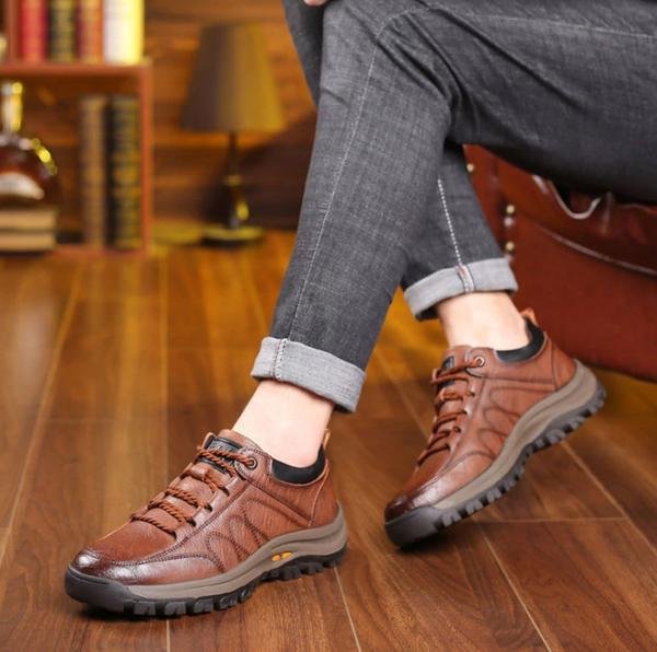 Stylish Men's Orthopedic Shoes – Lightweight, Waterproof and Non-Slip
