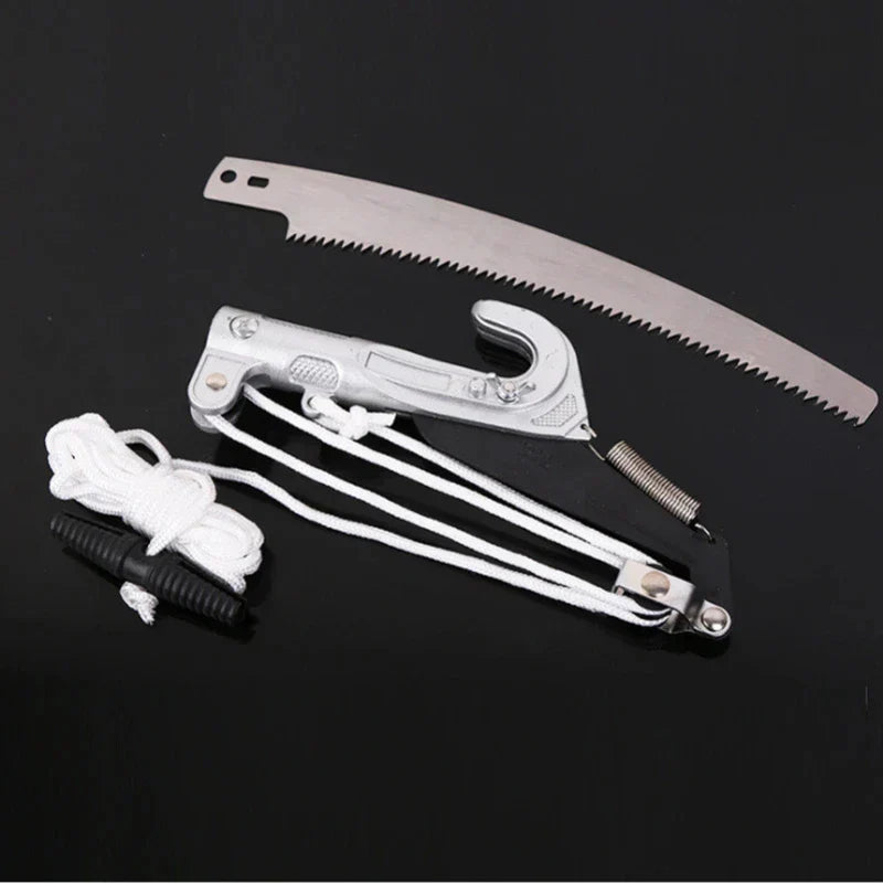 Telescopic Pole Pruner with Rope | SK5 Steel Blade for Fruit Trees and High Branches