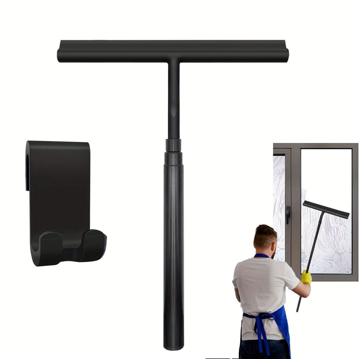 Telescopic Shower Squeegee for Wall & Floor Cleaning