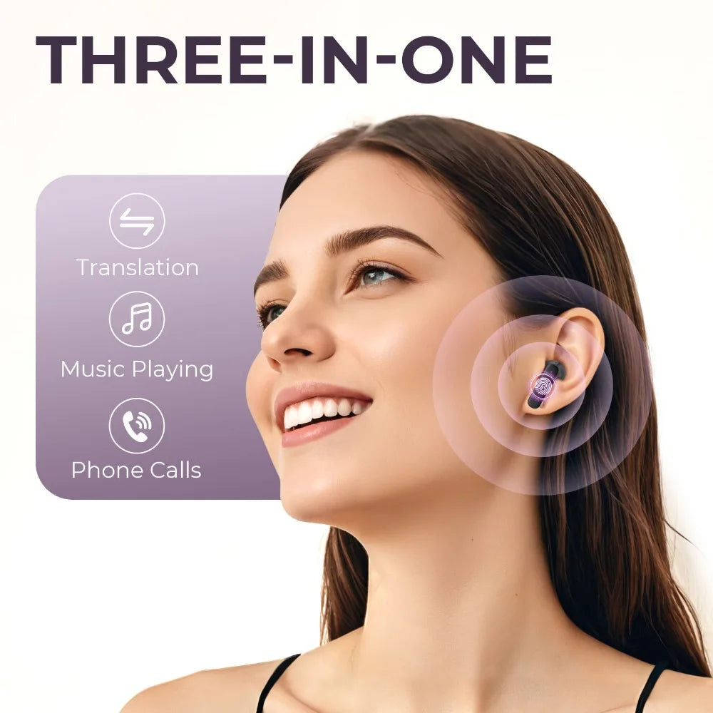 Touchscreen Noise-Cancelling Translator Earbuds