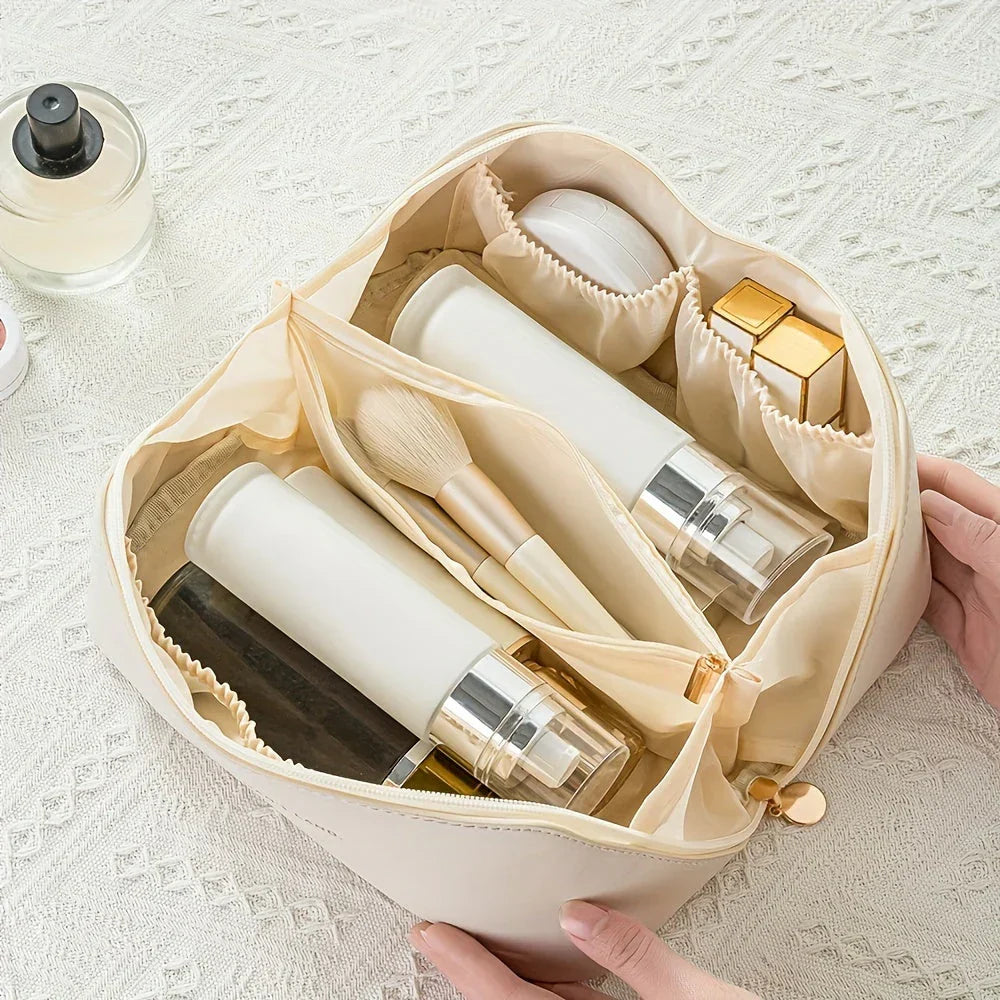 Travel-Friendly Cosmetic Bag - Zippered Makeup Organizer