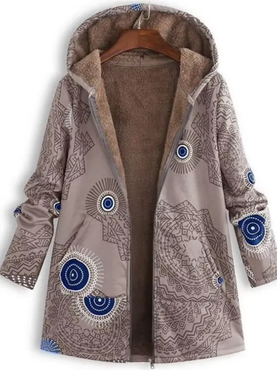 Unique Floral Winter Coat