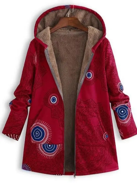 Unique Floral Winter Coat