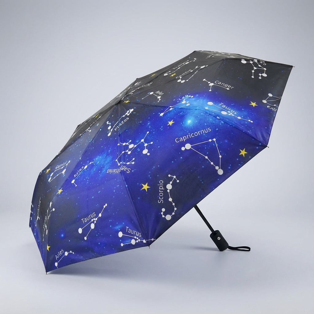 Unisex Automatic Folding Travel Umbrella - Compact & Windproof