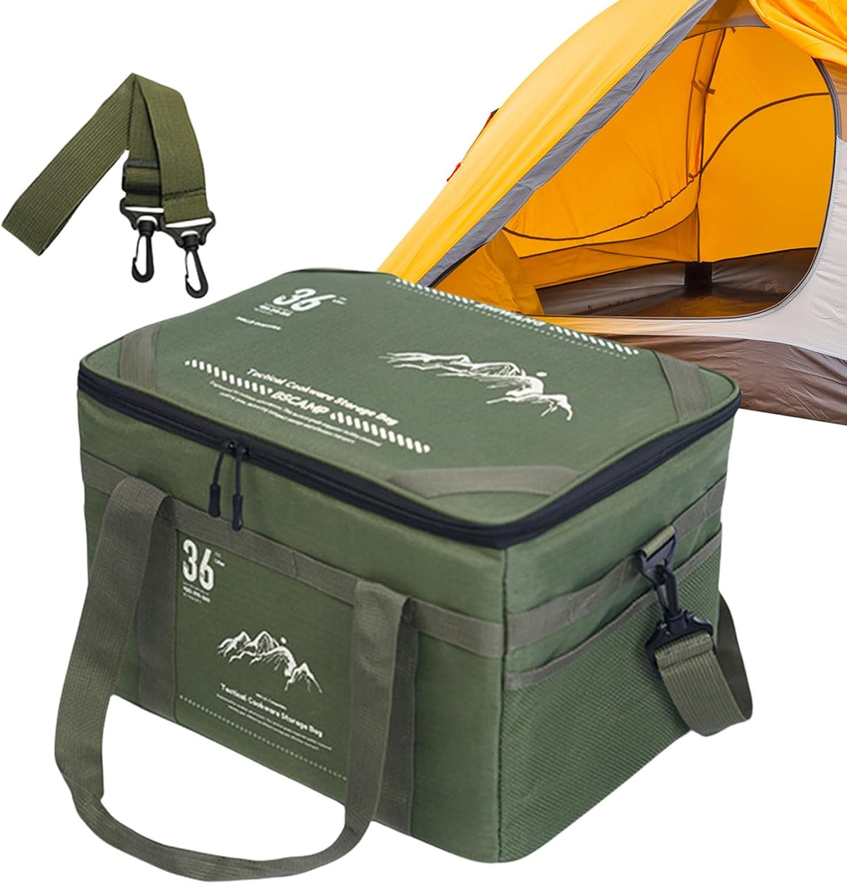 Unisex Camping Duffel Bag – Heavy-Duty Travel Bag with Table Top