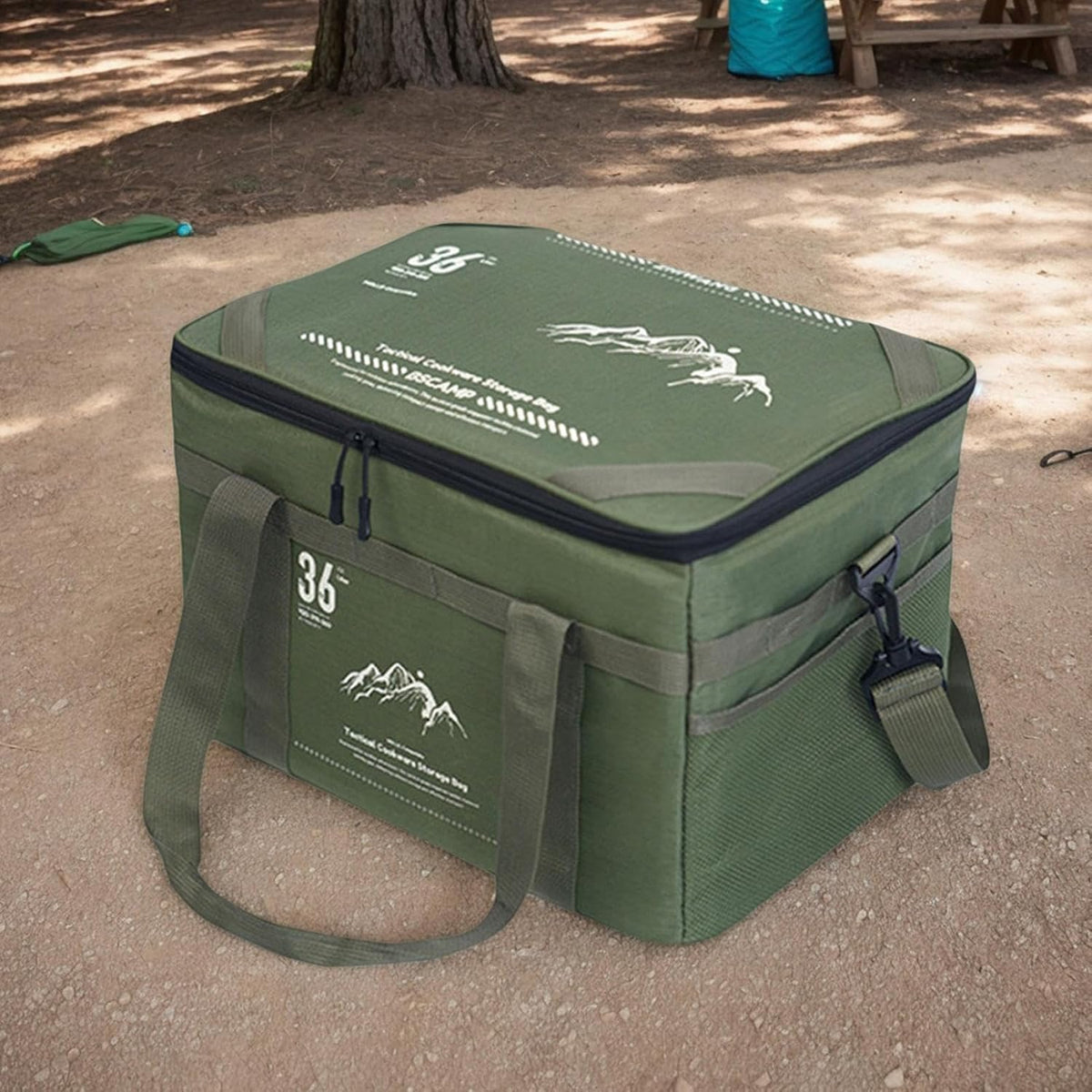 Unisex Camping Duffel Bag – Heavy-Duty Travel Bag with Table Top