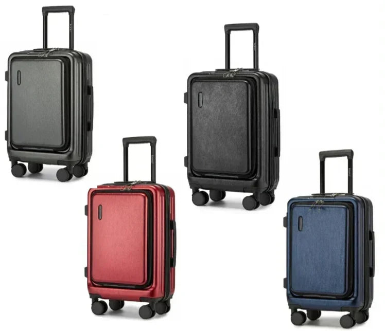 Unisex Durable Hardshell Travel Suitcase with Spinner Wheels