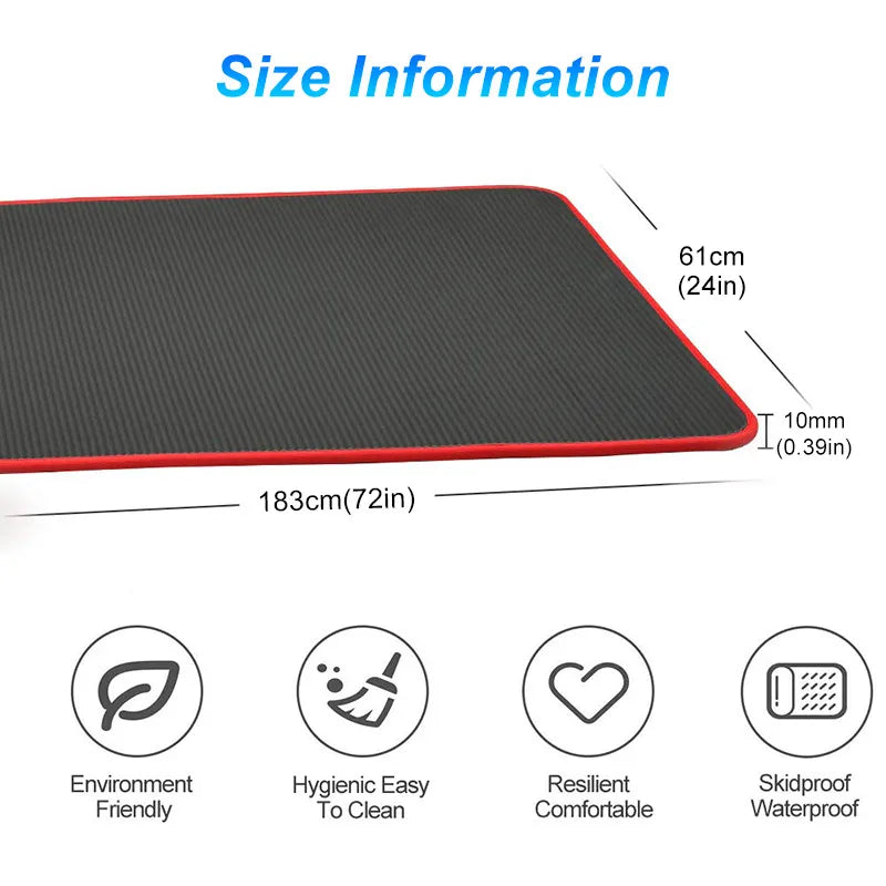 Unisex Extra-Thick Non-Slip Yoga Mat for Comfort & Stability