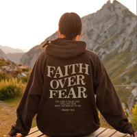 Unisex 'Faith Over Fear' Hoodie - Psalm 118:6
