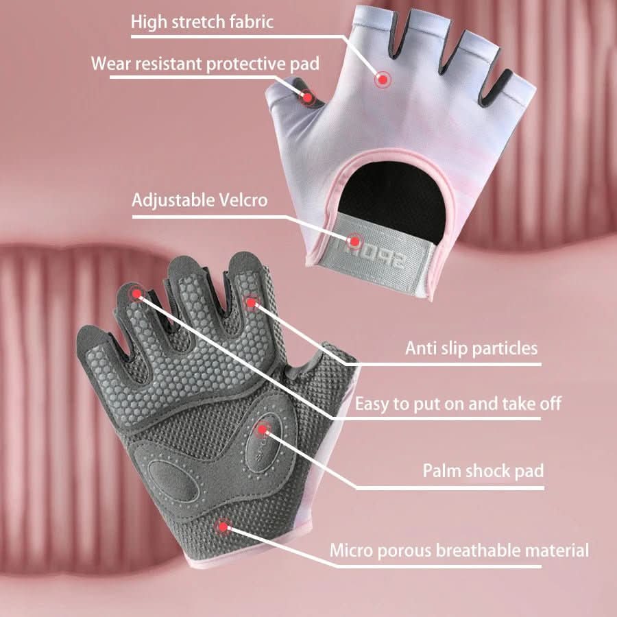 Unisex Half-Finger Fitness Gloves