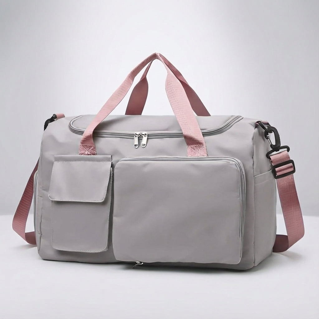 Unisex Large Travel Duffle Bag with Shoe Compartment for Weekend & Gym