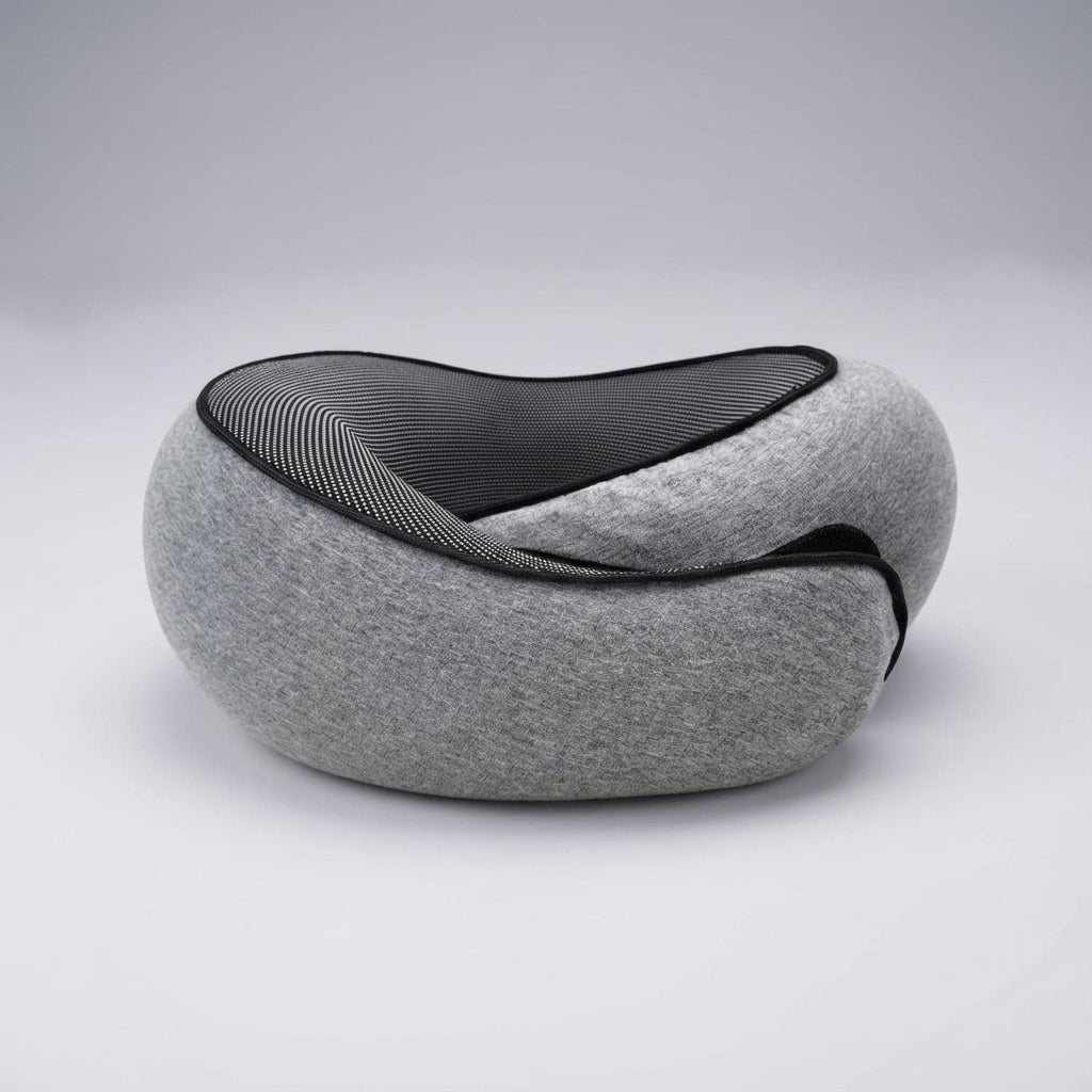 Unisex Memory Foam Travel Neck Pillow with Chin Support