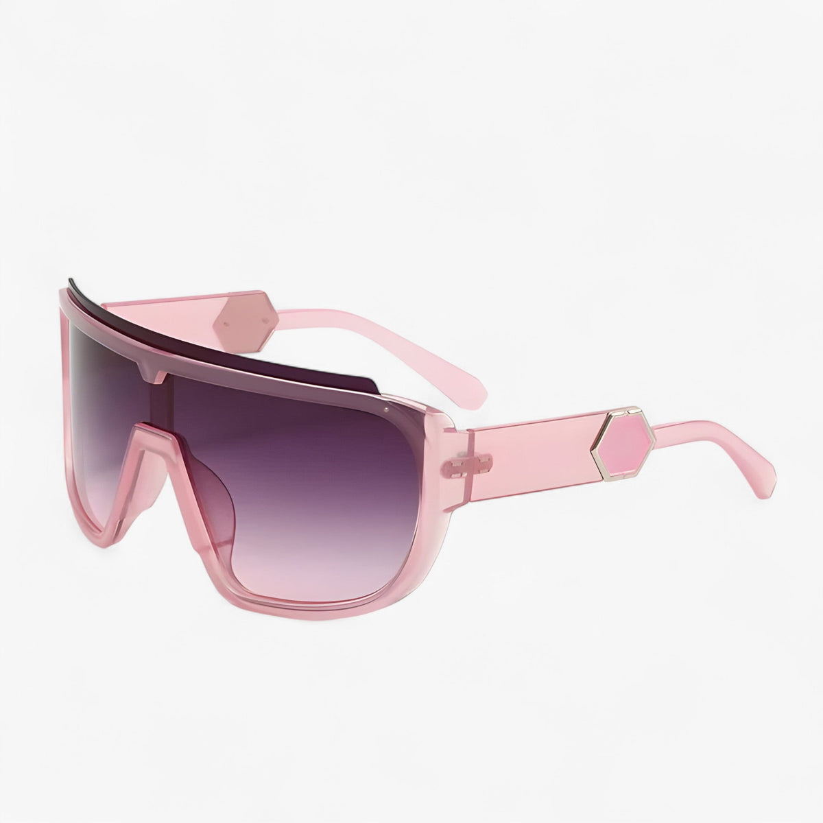 Unisex Oversized Wraparound Sunglasses with UV400 Protection
