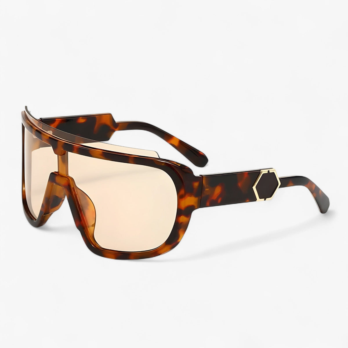 Unisex Oversized Wraparound Sunglasses with UV400 Protection