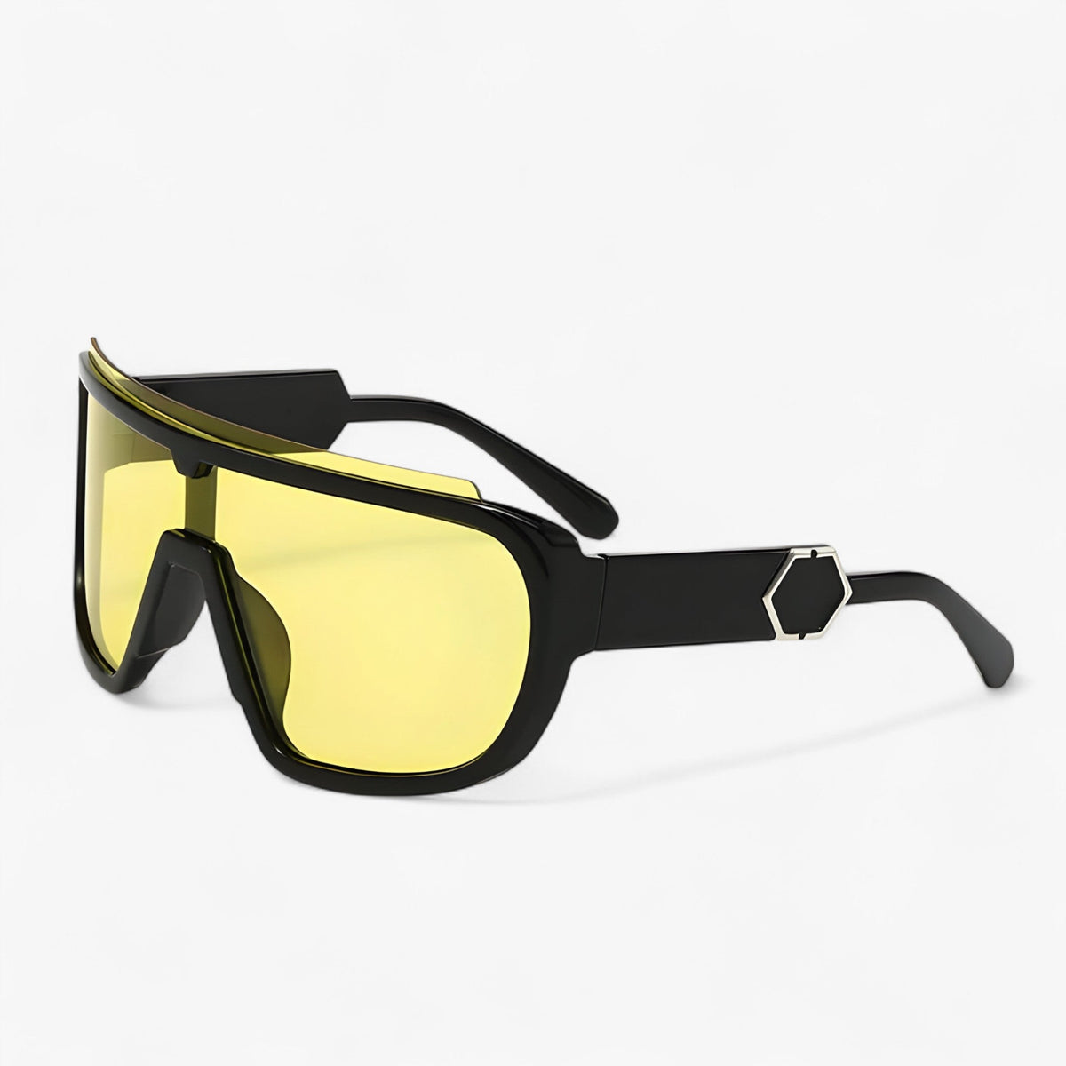 Unisex Oversized Wraparound Sunglasses with UV400 Protection