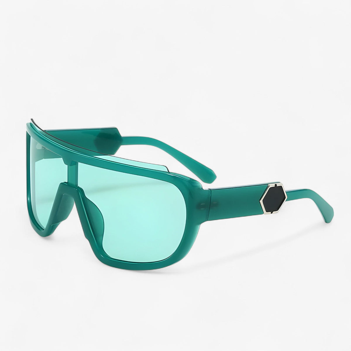 Unisex Oversized Wraparound Sunglasses with UV400 Protection