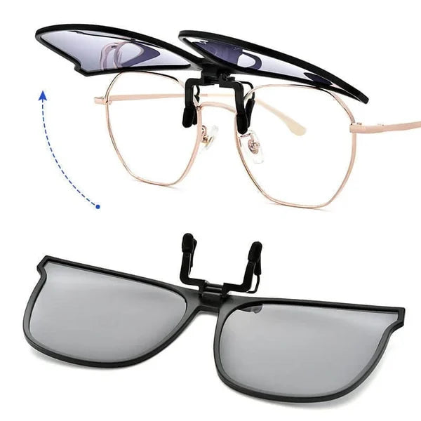 Unisex Polarized Clip-On Sunglasses