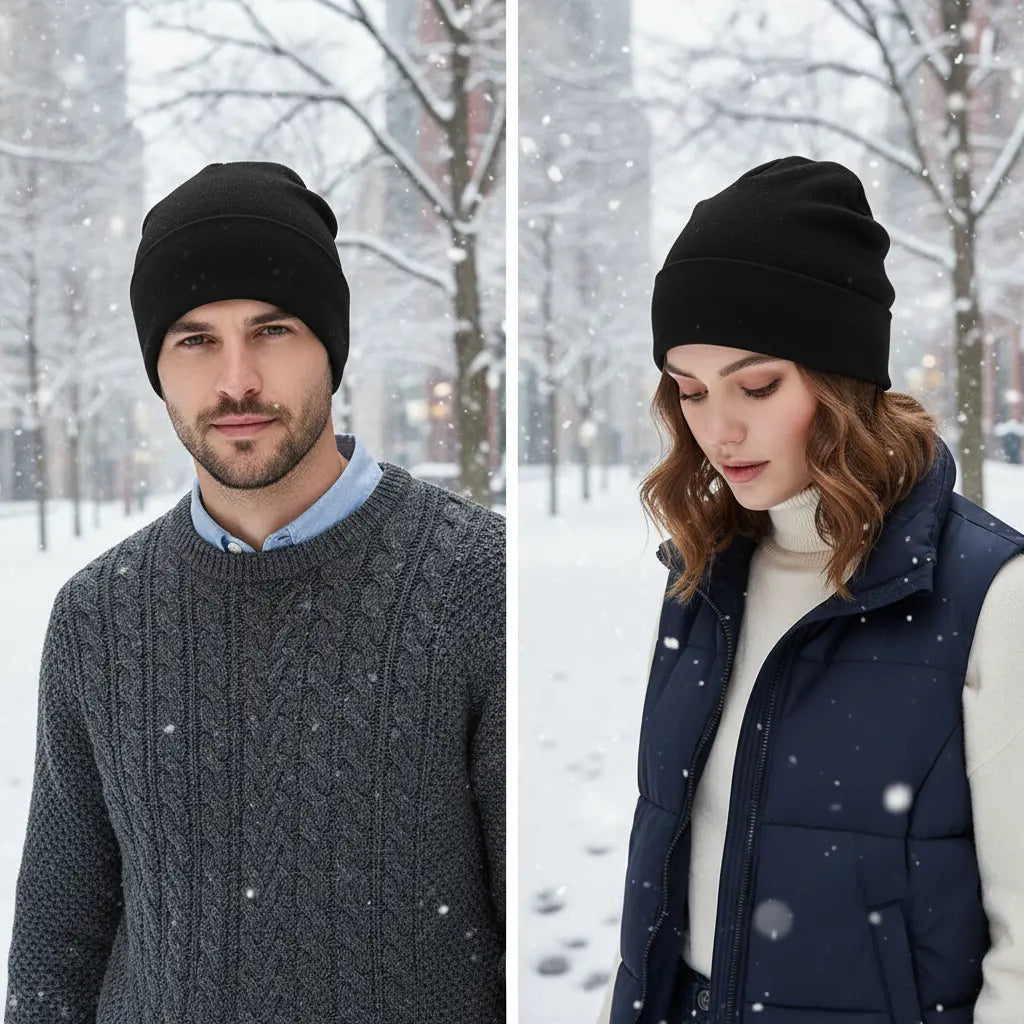 Unisex Warm Slouchy Winter Beanie Hat