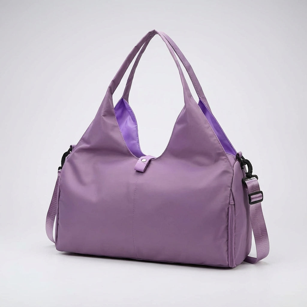 Unisex Water-Resistant Gym Bag with Shoe Compartment
