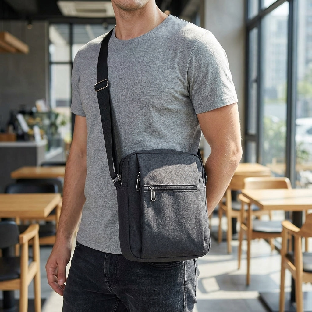 Unisex Waterproof Sling Bag - Secure and Organized Everyday Carry