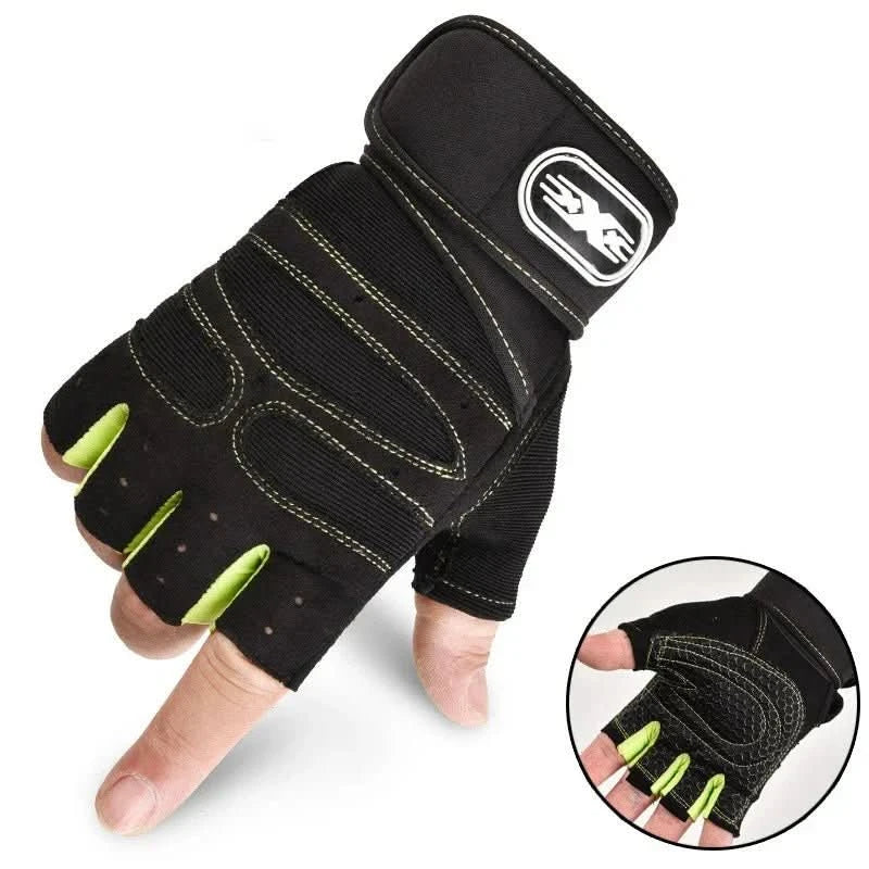 Unisex Weightlifting Workout Gloves with Wrist Support