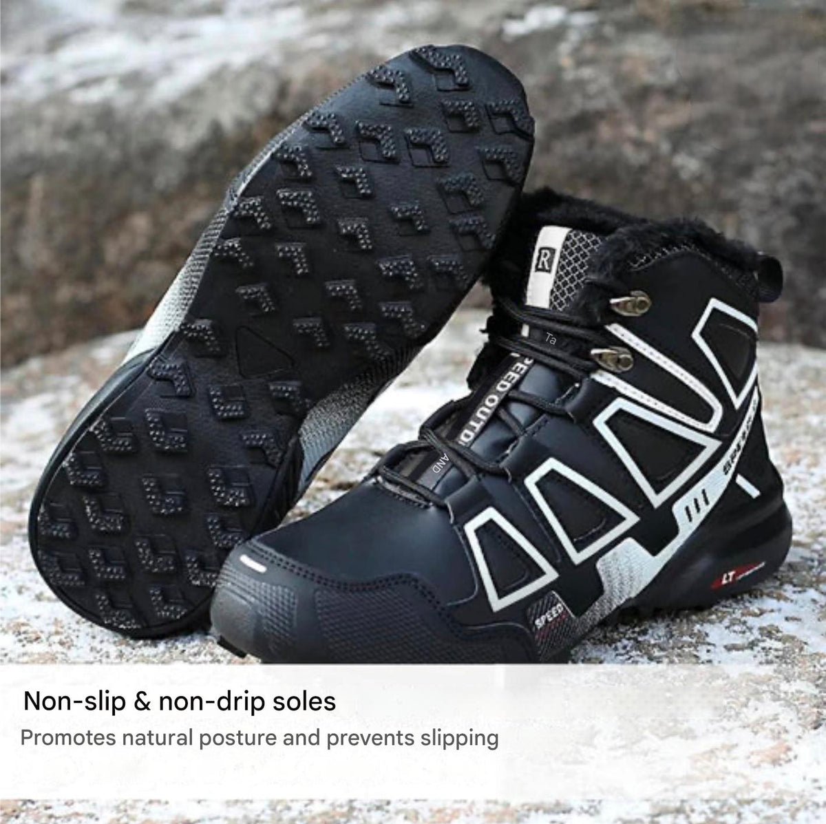 Unisex Winter Hiking Boots with Non-Slip Sole