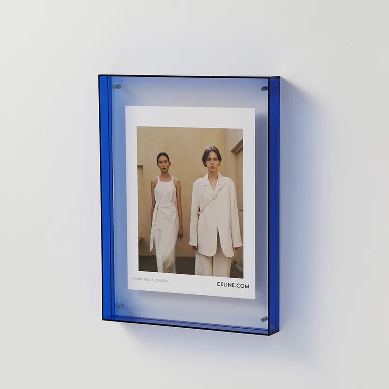 Vibrant Acrylic Display Frame – Contemporary Colorful Photo Holder