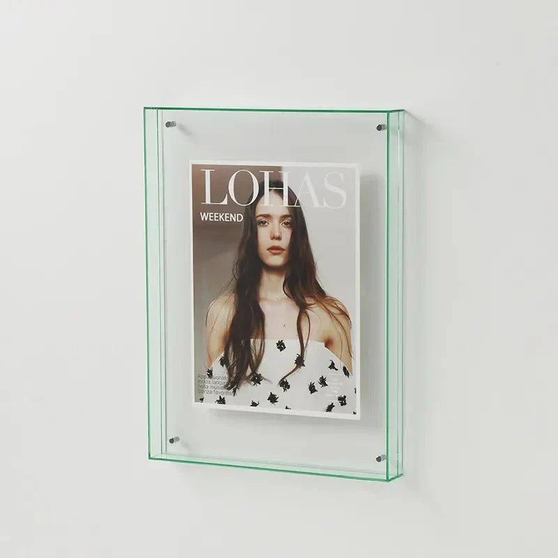Vibrant Acrylic Display Frame – Contemporary Colorful Photo Holder
