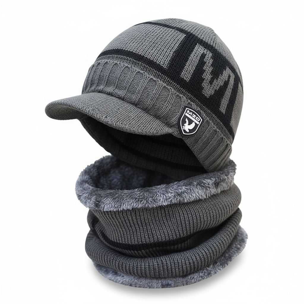 Warm Winter Beanie with Face Protection