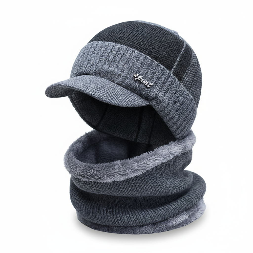 Warm Winter Beanie with Face Protection