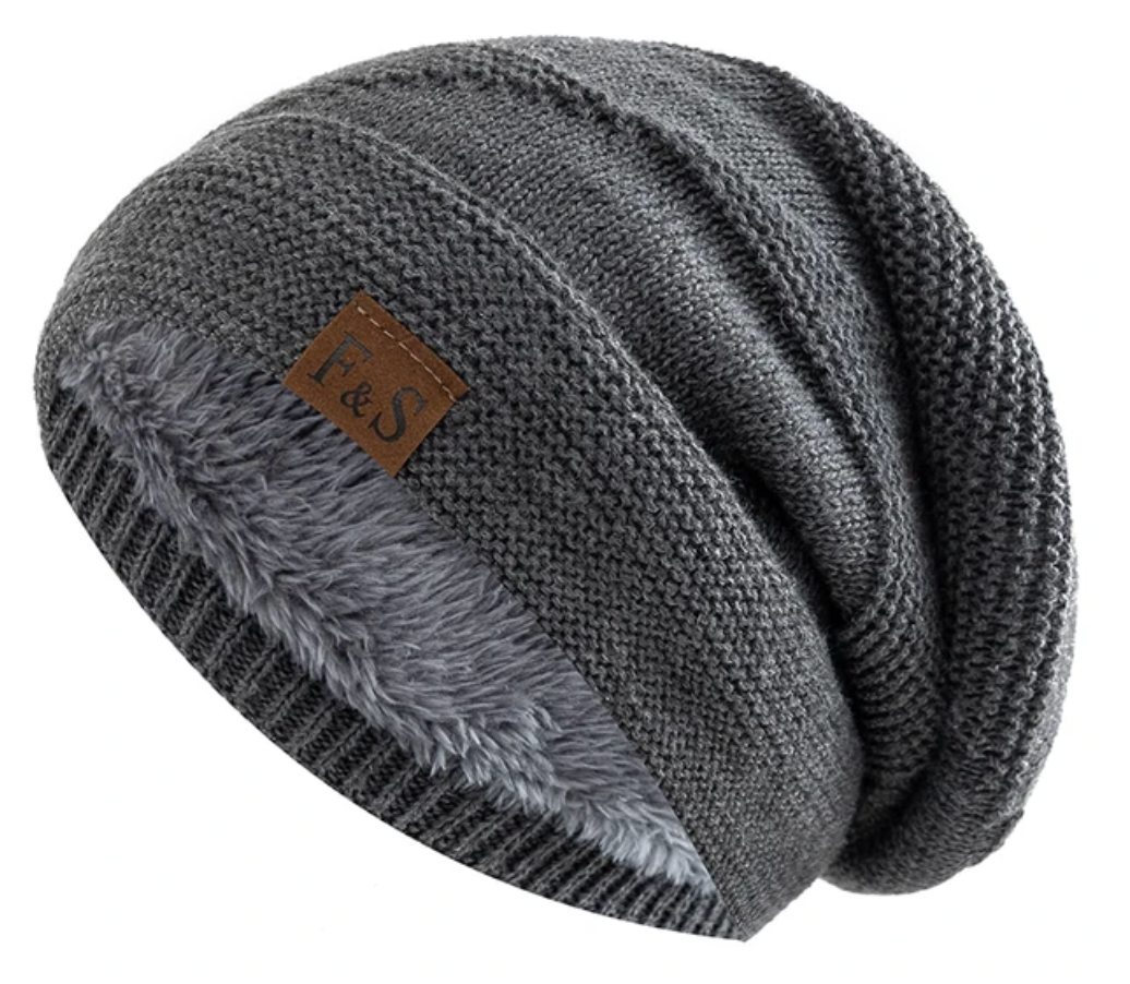 Warm Winter Beanie with Lining