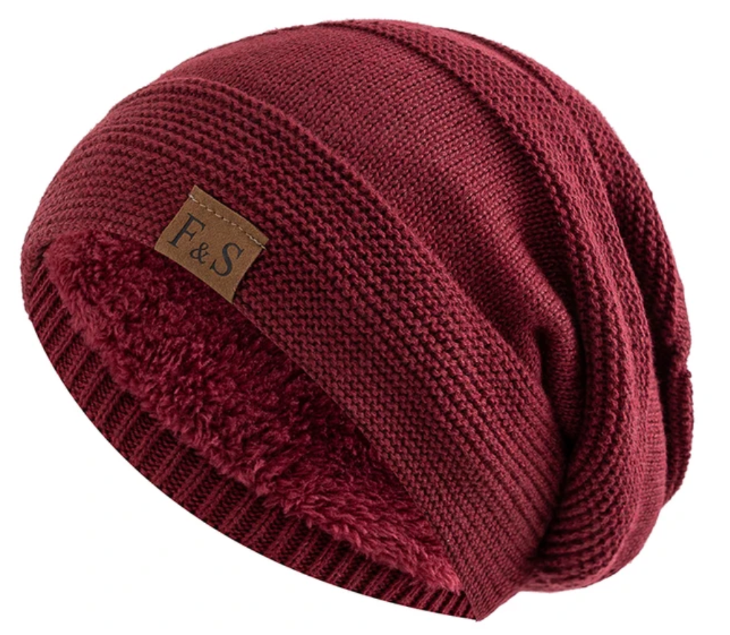 Warm Winter Beanie with Lining