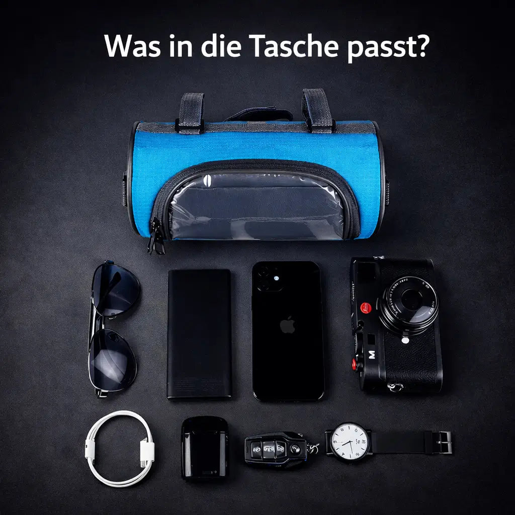 Waterproof Bicycle Handlebar Bag with Touchscreen