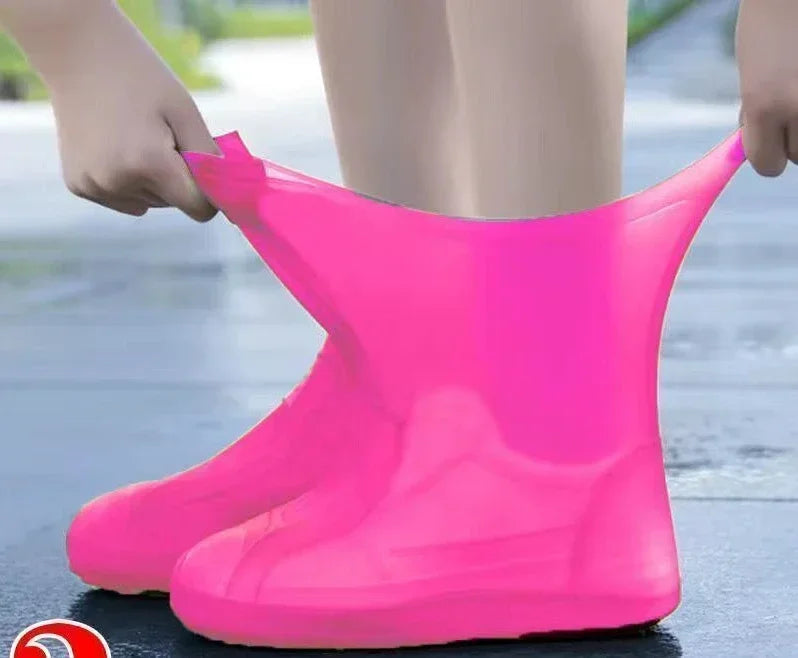 Waterproof Non-Slip Silicone Overshoes - Reusable Outdoor Rain Shoe Covers