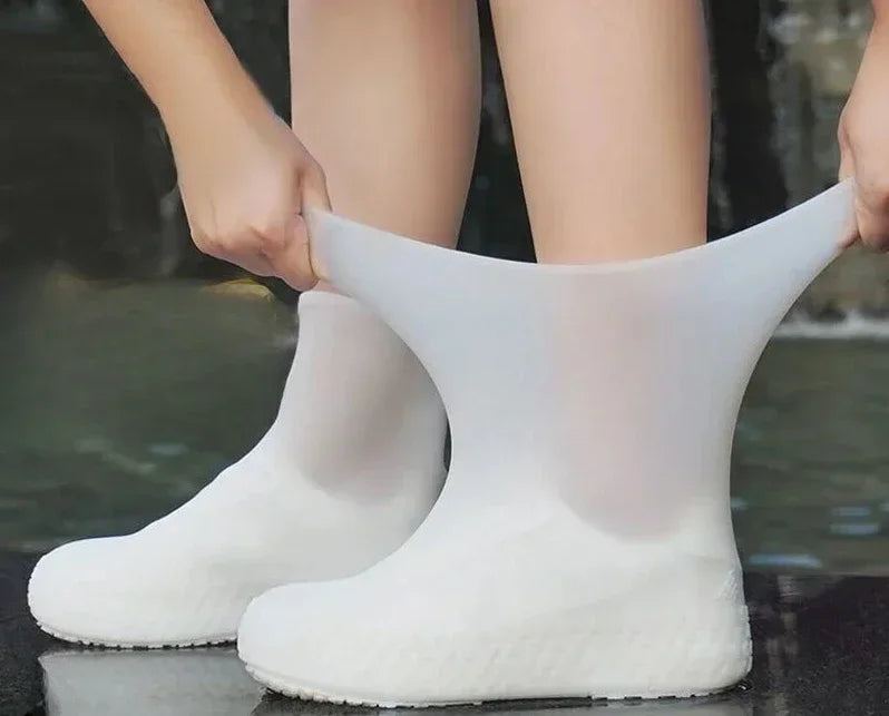 Waterproof Non-Slip Silicone Overshoes - Reusable Outdoor Rain Shoe Covers