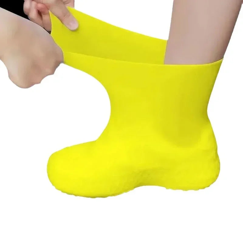 Waterproof Non-Slip Silicone Overshoes - Reusable Outdoor Rain Shoe Covers