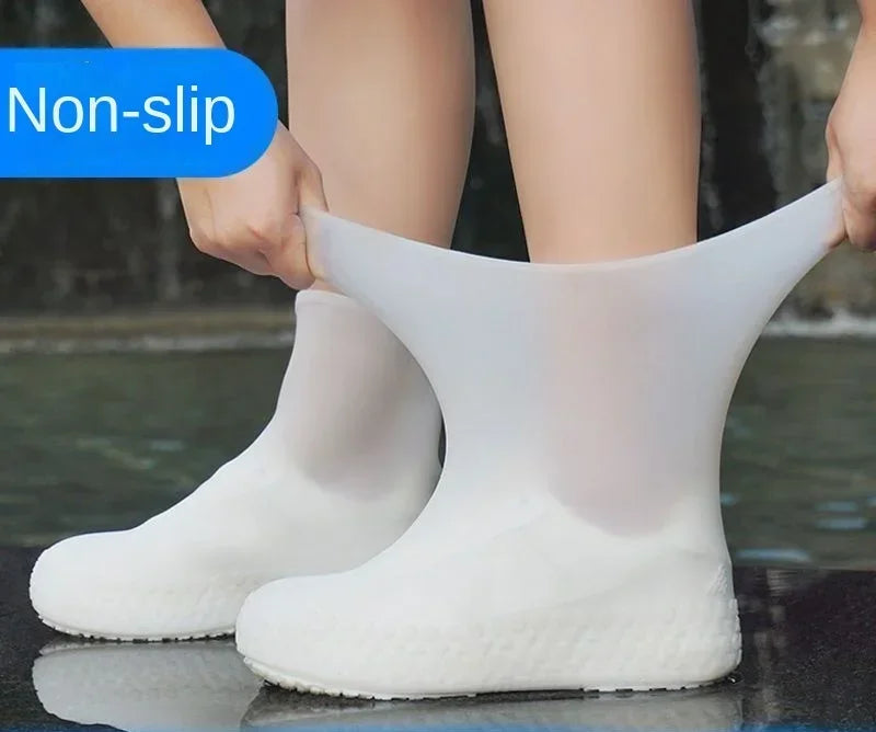 Waterproof Non-Slip Silicone Overshoes - Reusable Outdoor Rain Shoe Covers