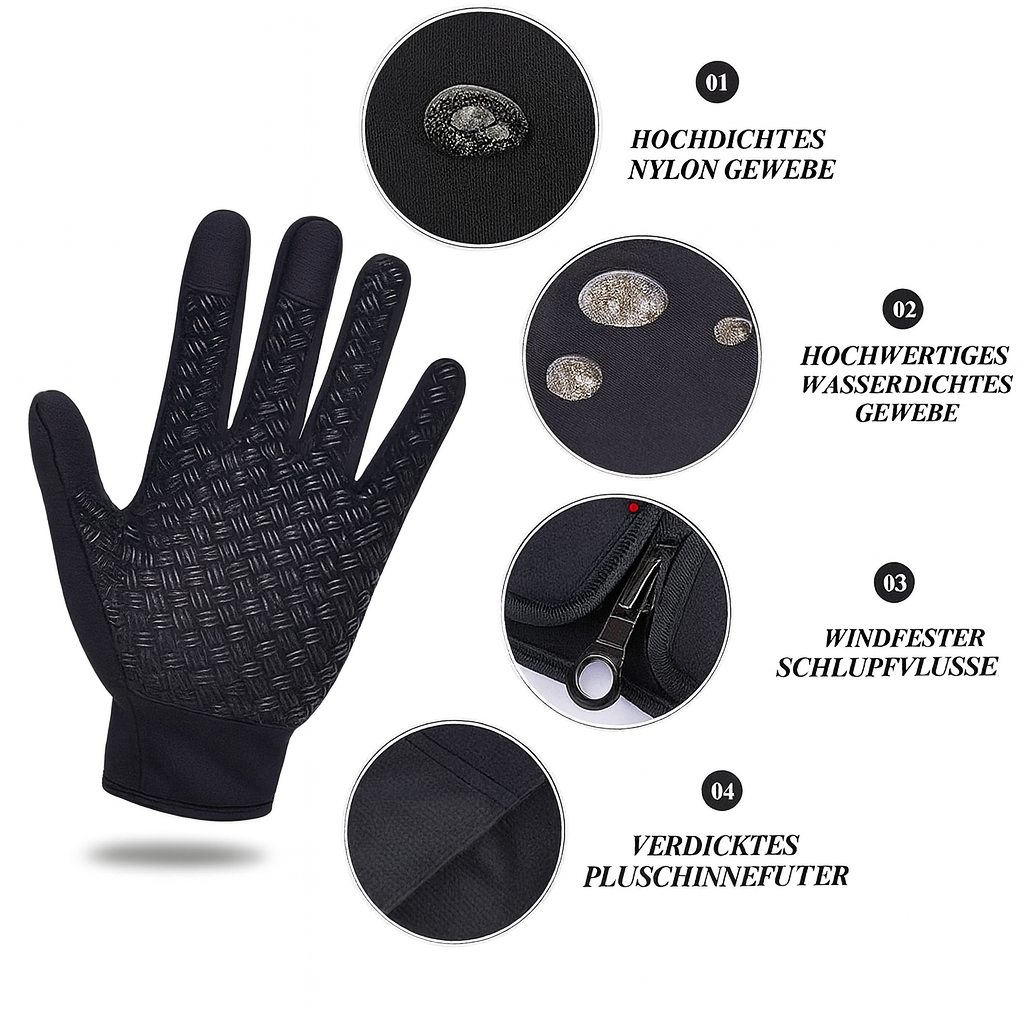 Waterproof & Windproof Touchscreen Winter Thermal Gloves