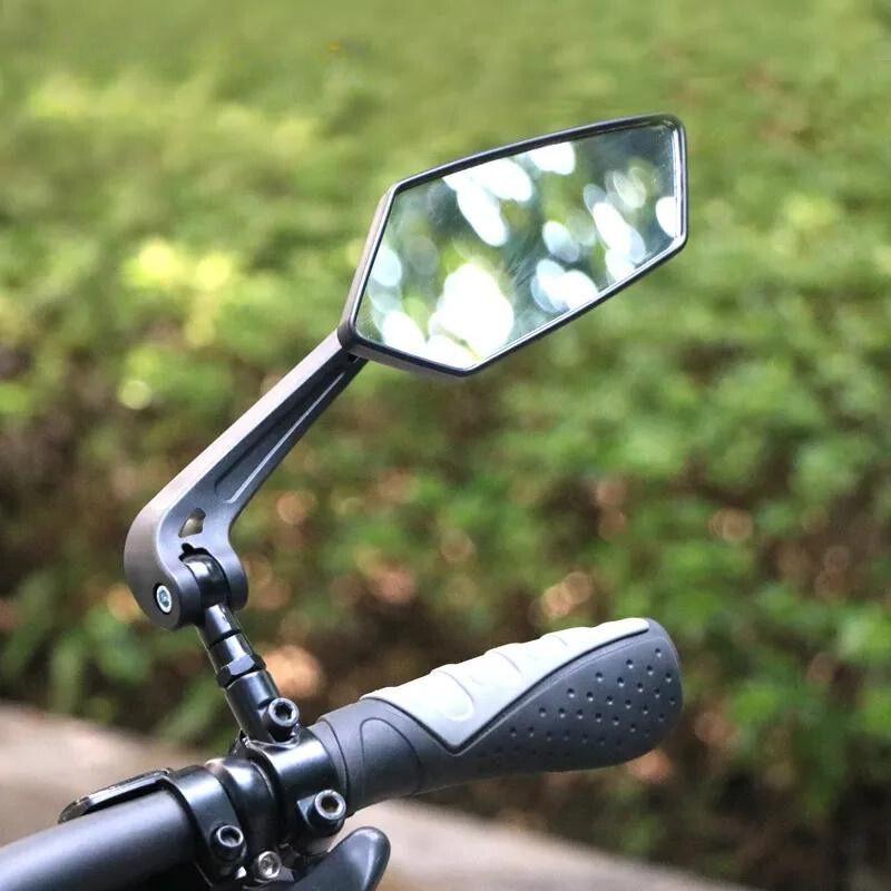 Wide-Angle Bike Rearview Mirror for Cycling Safety and Enhanced Vision