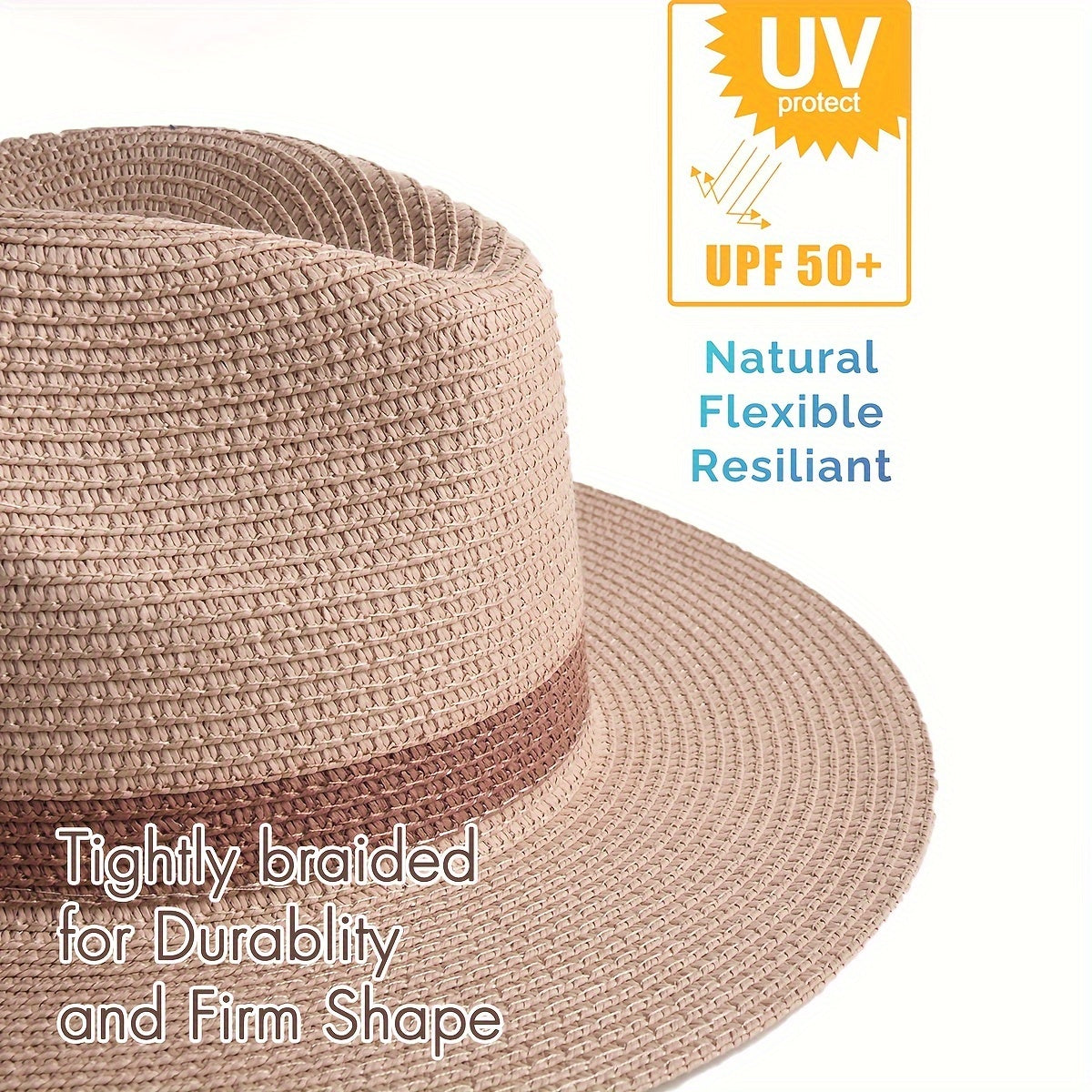 Wide-Brim Panama Hat - Stylish and Protective